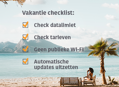 checklist uw telefoongebruik tijdens de vakantie