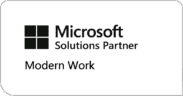 Microsoft Solutions partner for Modern Work Black logo